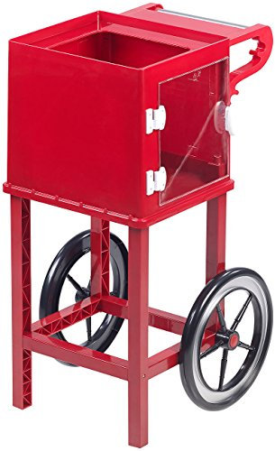 Rosenstein & Söhne Zubehör zu Popcorn-selbermachen: Rollwagen im Retro-Design für Popcorn-Maschine Movie, rot (Profi-Maschinen, Profi-Retro-Maschine, popcornwagen)