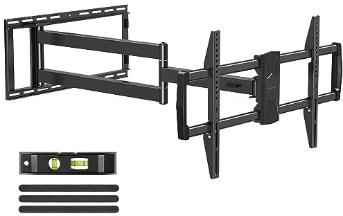 MOUNTUP Long Arm TV Wall Mount with 40’’ Extension, Full Motion TV Mount for Most 42''-90'' TVs, Corner Bracket with Swivel Tilt Max VESA 800x400mm Load Up to 150 LBS Fit 16/18/24'' Stud MU0059