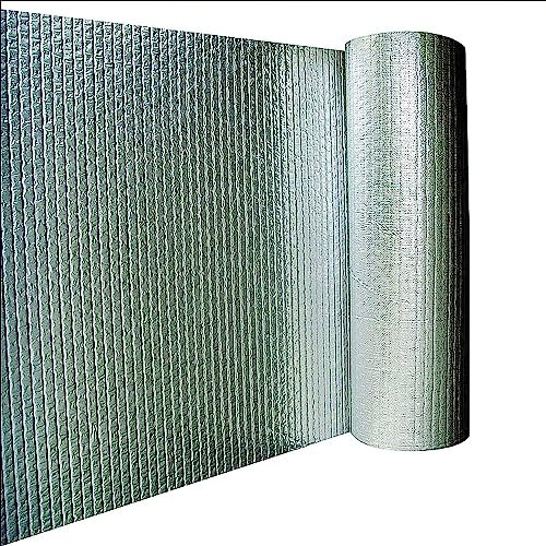 DECAKE Aluminium Foil Insulation Insulation Foil Aluminum Foil Insulation Roll, Aluminium Vapour Barrier, Self-adhesive Thermal Barrier Vapor Barrier, Floor Loft Wall Boat Motorhome Shed(