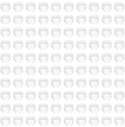 Fdit Taubenfußring Geflügel 8 Mm Zubehör Bänder Kunststoffringe Taubenringversorgung 100 Stück Taubenbeinringe 100 Stück Tasche Geflügelküken für Geflügelfutterspender (Weiss)