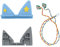 Ersatz-Ohrhörer-Set für Toniebox, 1 Blau Außenohr, 1 Innenohr, 1 Kabel