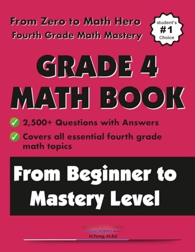 Grade 4 Math Workbook From Beginner to Mastery Level