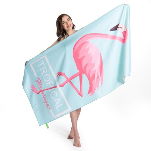 MOKANI Microfaser Strandtuch, Extra Groß 180x90 cm Mikrofaser Handtücher - Super Saugfähig, Schnelltrocknend, Leicht, Kompakt, Sandfrei - Strandhandtuch Reisehandtuch Strandtücher Badetuch