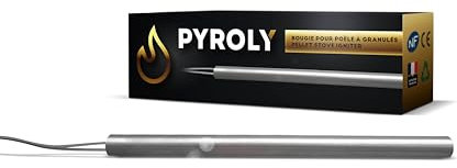 PYROLY Candela di accensione per stufa a pellet compatibile CAMINETTI MONTEGRAPPA (180 mm - Ø9,9 mm - 320 W - liscio) di alta qualità con connettori