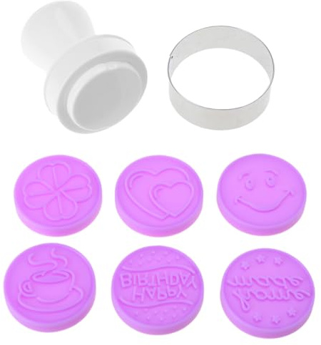 6 moldes para tartas de luna, moldes para tartas de luna, diseño de flores, utensilios de cocina