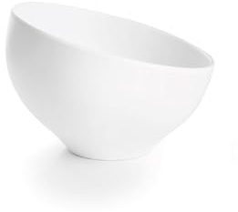 Lacor - 63285 - Ciotola in Melamina Bianca, 100% BPA Free, Impilabile, Design Elegante, Lavabile in Lavastoviglie, Diametro 16 cm, Altezza 9,5 cm.