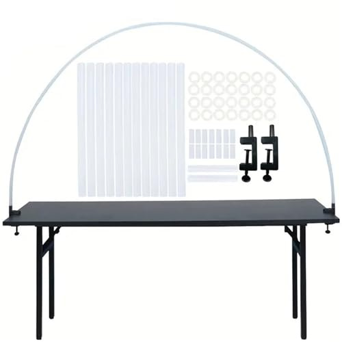 UXALoH6 Over The Table Rod Stand Plastic Balloon Stand Holder Arch Kit Half Support for Birthday Circle Ballon Column(B)