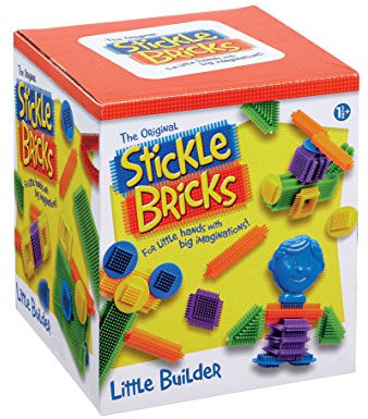 Stickle Bricks Little Builder Construction Set with 30 Pieces- Enhance Creativity and Problem-Solving Skills with Engaging and Durable STEM Toy, Suitable for Ages 18 Months+