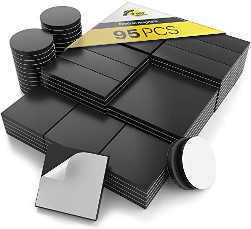 magneti Quadrati, Calamite Tonde, Frigo Rettangolari, Adesivi Piatti, Set Calamite, Flessibile, Lavagna, Alternativa alle Etichette Magnetiche