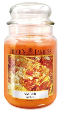 Price's Candles - Candela in Giara Grande Amber -Durata Fino a 150 ore di Combustione