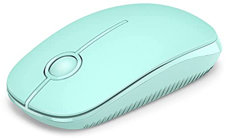 VssoPlor Wireless Mouse, 2.4G Slim Computer Laptop Mouse, Mint Green