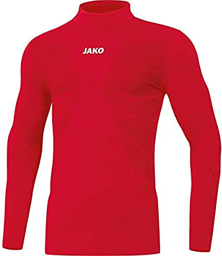 JAKO Herren Turtleneck Comfort 2.0, Sportrot, S