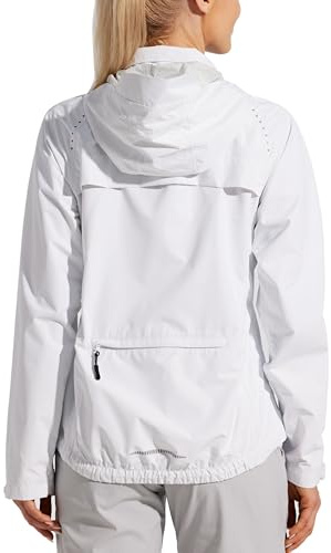 Willit Chaqueta de lluvia para mujer, impermeable, para bicicleta, de verano, cortavientos, ligera, chaqueta transpirable, chaqueta de senderismo, chaqueta para bicicleta, chaqueta de senderismo