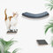 Catvantage – Kletter Wand Katzen – Komfortabel & Kuschelig – Katzenzubehör aus natürlichem Kiefernholz – Katzen Kletterwand Set – 1x Katzenliege, 2X Katzenstufen – 10 Schrauben & Dübel