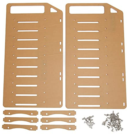 DIY Hard Drive Bracket, Multi Layer Acrylic Rack for Desktop with Accurate Mounting Hole, Supports Multiple 3.5inch Hard Drives, Easy Installation (10 Layers)