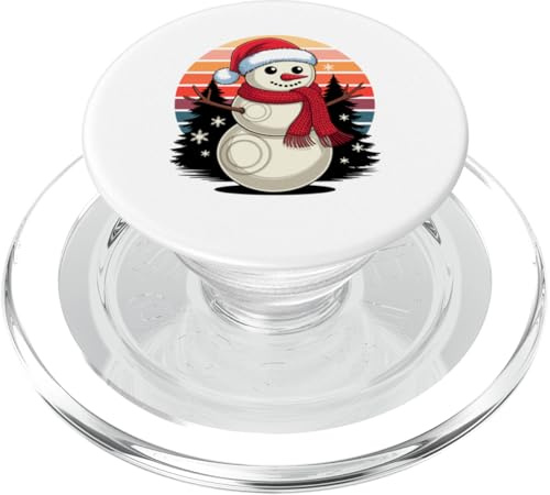 Natale Pupazzo Di Neve Bocce Ball Pétanque PopSockets PopGrip per MagSafe