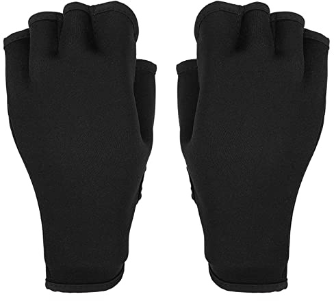 Gants Aquatiques Gants de Natation Gants d'Entraînement de Natation à la Main Résistance au Glissement Gants d'eau en Néoprène Flexibles Respirants pour Hommes Femmes Adultes (M.)