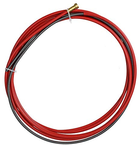 P.C. Fodertråd 1,0-1,2 mm x 3 mm svetsning röd stål plastbelagd MIG fackla