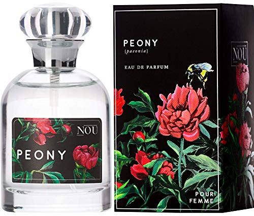NOU Peony Perfume for Women - Floral With Spicy Notes - Natural, Fresh Smelling Fragrance Containing Essential Oils - 50ml EDP