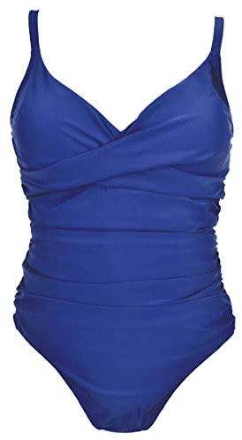 Soaked Damen Badeanzug mit Bauchkontrolle, Marineblau, 48