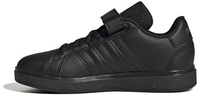 adidas Unisex Kinder Grand Court 2.0 Shoes Children, core Black/core Black/Grey six, 33 1/2 EU