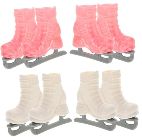 UPKOCH Mini Roller Skates for Dolls 1.38 Inch Doll Shoes Toy Set Realistic Doll Accessories for Pretend Play and Collectors