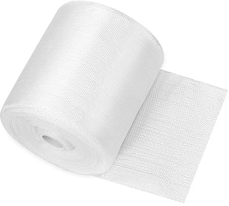 Phiocxem Fiberglass Cloth Tape Non Adhesive 4in x 98ft, 33 Yards Woven Fiberglass Repair Tape Roll for Joint Repair, Reinforcement,Resin Saturation,Insulation (10cm x 30m)