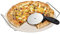 High-Heat Cordierite Pizza Stone for Grill, Oven & BBQ – with Pizza Cutter – Odourless Crisp Crust Base – Handles Over 1000°C – Perfect for Baking Flatbreads, Pitta, and Artisan Homemade Pizza