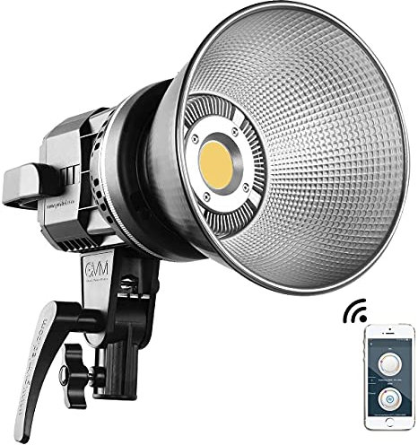 Luz de Video LED GVM 80W, luz de Estudio LED de Control de aplicación, Luz de día 5600K Luz de fotografía Continua de Estudio Bowens LED para lámpara de Video de Youtube, iluminación de Estudio led