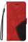 TIANCI Case for Motorola Moto G6 Play/Moto E5, Stitching Two-Color PU Leather Wallet Case, 3 Card Slot Support Mobile Phone Case, Shockproof Flip Cover for Motorola Moto G6 Play/Moto E5-Red