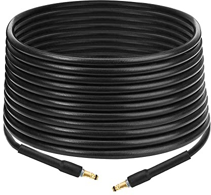 Cowhilan Manguera de Limpieza de Alta Presión Compatible con Kärcher Lavadora a Presión K2/K3/K4/K5/K7-4300 PSI 160 Bar 60°C Fit Car Limpieza de Tuberías, 6m/19.68ft