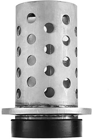 DZQ Perforated Casting Flask Vacuum Casting, 304 Stainless Steel Flanged with Rubber Sprue Base, Various Sizes for Metal Casting (3 x 7)