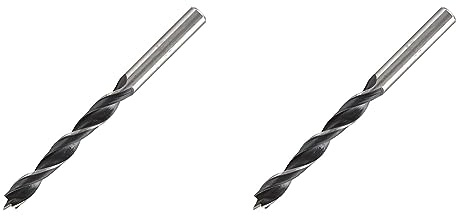 wolfcraft Holzspiralbohrer, Ø 4 mm I 7604010 I Für Bohrungen in Weichholz (Packung mit 2)