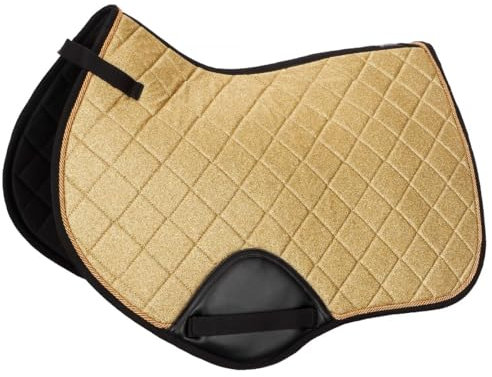 Start Seville - Pferde Schabracken, Satteldecke Pferd, Barockschabracke inkl. Zierkordel, Warmblut Schabracke Pferd für Dressur (DR) & Vielseitigkeit (VS) (Gold, Vielseitigkeit)