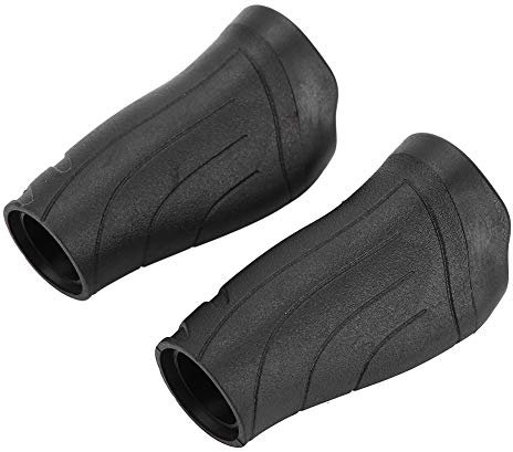 Fahrradlenkergriffe, Kunststoff-Fahrradgriffe, Ergonomische Fahrradgriffe, Lange und Kurze Kombination, Ergonomisches Design, Mountainbike-Griffe Zum Zusammenklappen und
