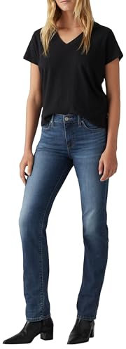 Levi's Damen 314 Shaping Straight Jeans Cool Agenda, 31W / 30L