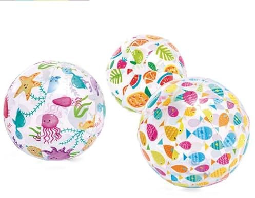 RNHDLY Ballon de Plage en PVC 35CM Ballon Gonflable Piscine, Balle Gonflable Enfants pour L'extérieur, La Piscine, La Plage, Les Fêtes - Style Aléatoire
