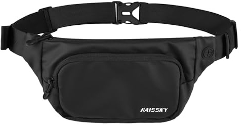 HAISSKY Marsupio Cintura da Corsa per Uomo Donna, Marsupio Running Impermeabile Borsa a Tracolla per Jogging, Viaggi, Escursioni, Corsa, Tour in Bicicletta