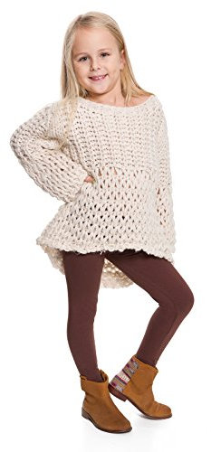 hi!mom Mädchen Kinder Winterleggings aus Baumwolle Winter Warme Leggings in voller Länge Kinderhose Thermisches Material Kinder-Leggings Thermo atmungsaktive Kinder Leggings, Größe 1-13 Jahre