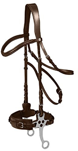 WALDHAUSEN Trensenzaum X-Line Hackamore, braun, VB