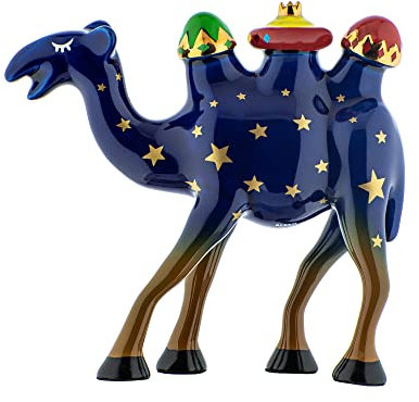 Alessi Figur aus Porzellan. Handdekoriert, Mehrfarbig, 11 cm