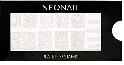 NEONAIL Stamping Plate 03 - Stamping Platte - Schablonen Platte - Nail Art - Nageldesign - Nagel Stempel Schablone - French Nails Schablone - Nagelkunst Stempel