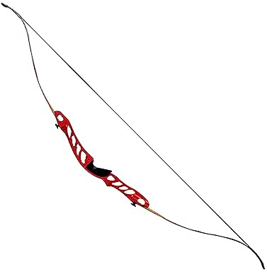 ACCMOS 68 Arco Ricurvo per Adulti Giovani Tiro con L'arco Metallo Riser 18 20 22 26 30 34 38 lbs Mano Destra Pratica Archi da Competizione (Red 34lbs)