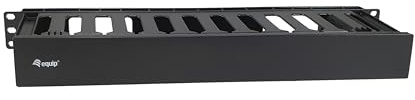 Equip 327318 19 Rack Mount Cable Management Panel - Black