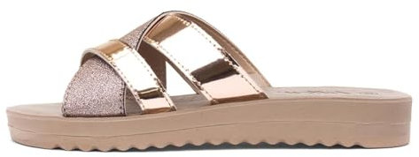 Lilley Womens Rose Gold Mule Sandal - Size 6 - Multicolour