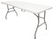 The Homeweeks Mesa Plegable Solid 240cm portátil normativa Uso público Interior/Exterior (EN 581-1/3) Tablero Resina HDPE 4cm Capacidad 8/10 Personas y Carga 150 kg. Multiuso
