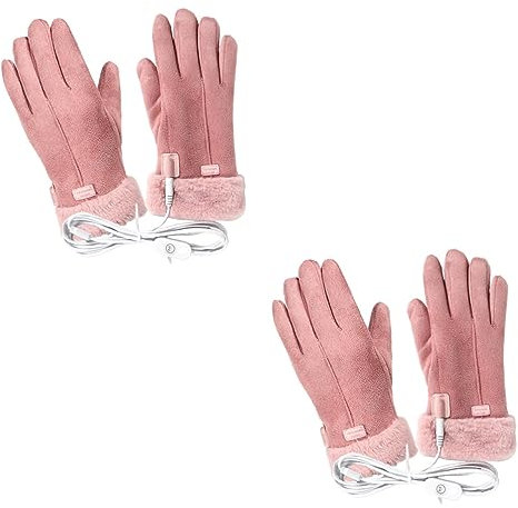Sosoport 2sätze USB Beheizbare Handschuhe Für Frauen Und Männer Thermohandschuhe Mit Windschutz Wasserfestem Und Einstellbarer Temperatur Für Outdoor-aktivitäten Im Winter