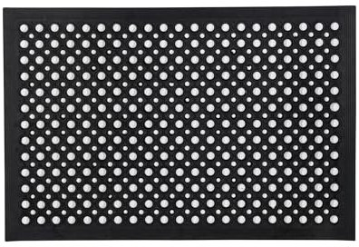 Doortex® Open-Top Black Anti-Fatigue Mat - 80 x 120cm