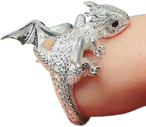 Crochet Tension Ring for Finger Dragon | Adjustable Finger Yarn Ring - Dragon Crochet Tension Rings Animal Yarn Ring for Fingers Knitting