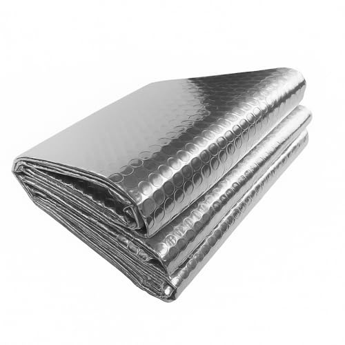 Aislamiento térmico en película de burbujas aluminizada por las dos caras de 33 mm de espesor - 5 M X 60 CM